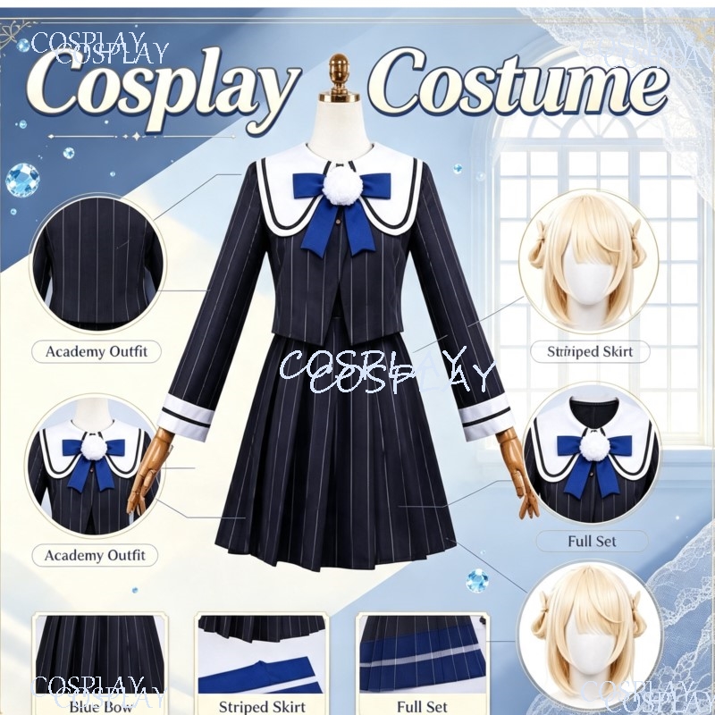 Anime Cosplay Youtuber - Abito Uniforme Scolastica JK, Cappello Carino
