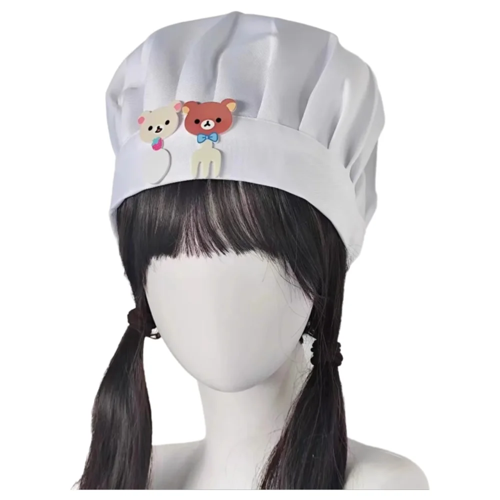 Anime Cosplay Girl Photo - Simpatico orsetto coltello e forchetta cappello