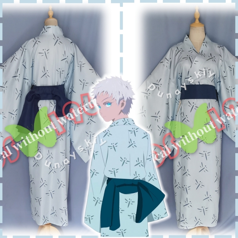 Cosplay Anime Jjk - Kimono Tradizionale Giapponese JJK Fanmade di