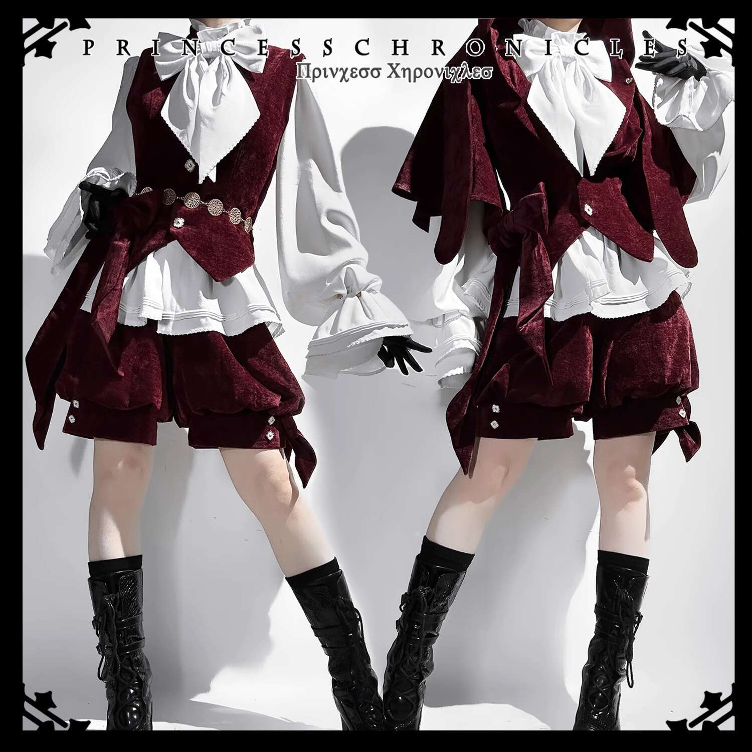 Anime Cosplay Red - Cappotto rosso carino Lolita Orecchie di
