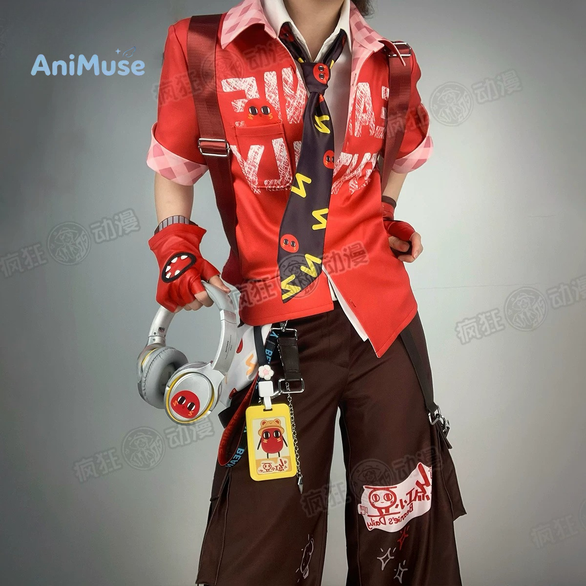 Anime Cosplay Red - Gioco Identity V: Investigatore Antincendio Florian