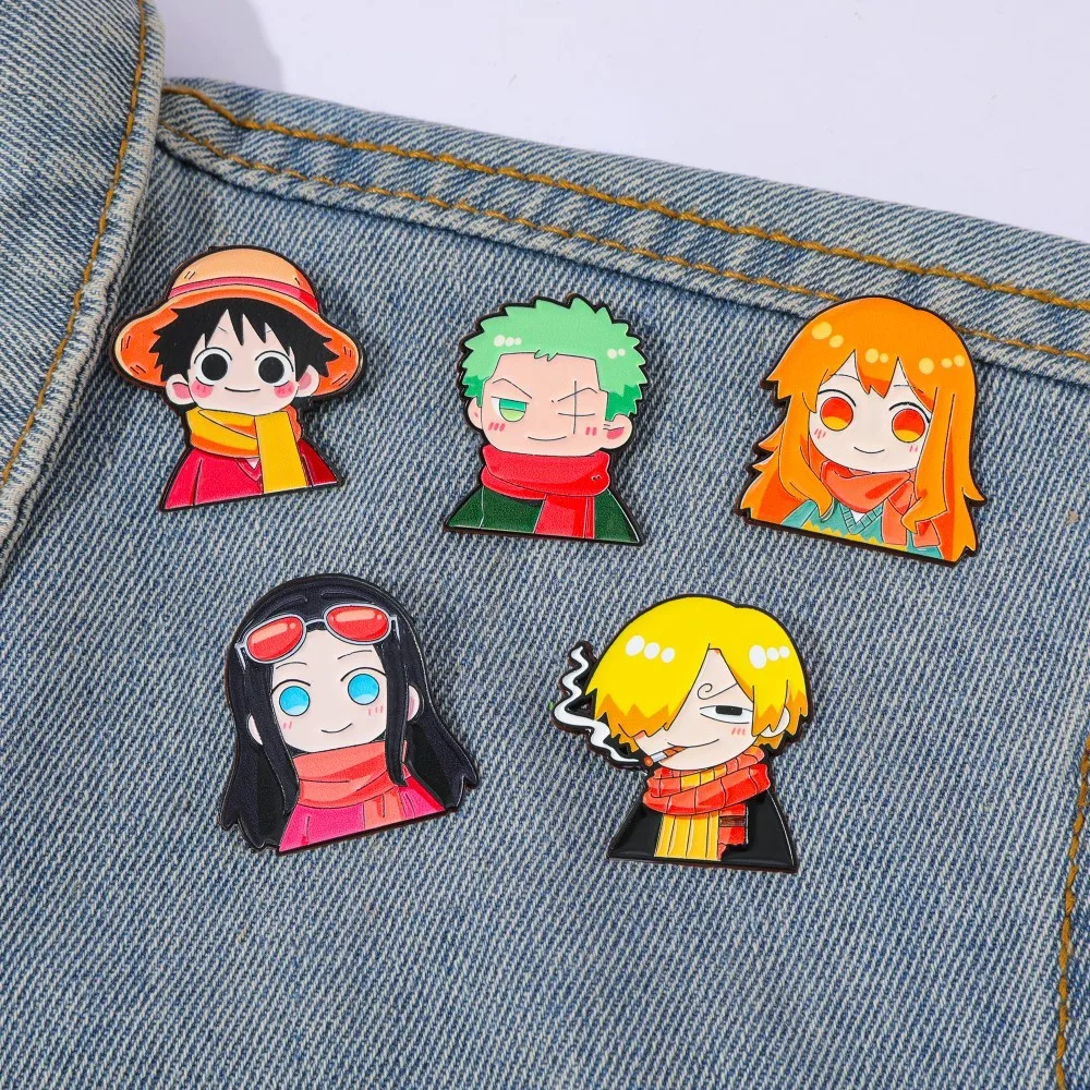 Cosplay Anime Zoro - 5 Pezzi Spilla in Metallo Smaltato
