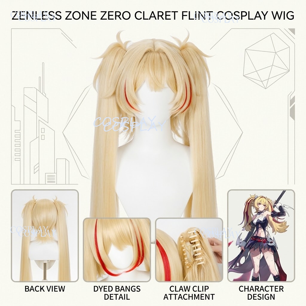 Anime Cosplay Photoshoot - Parrucca Cosplay Personalizzata di Claret Flint