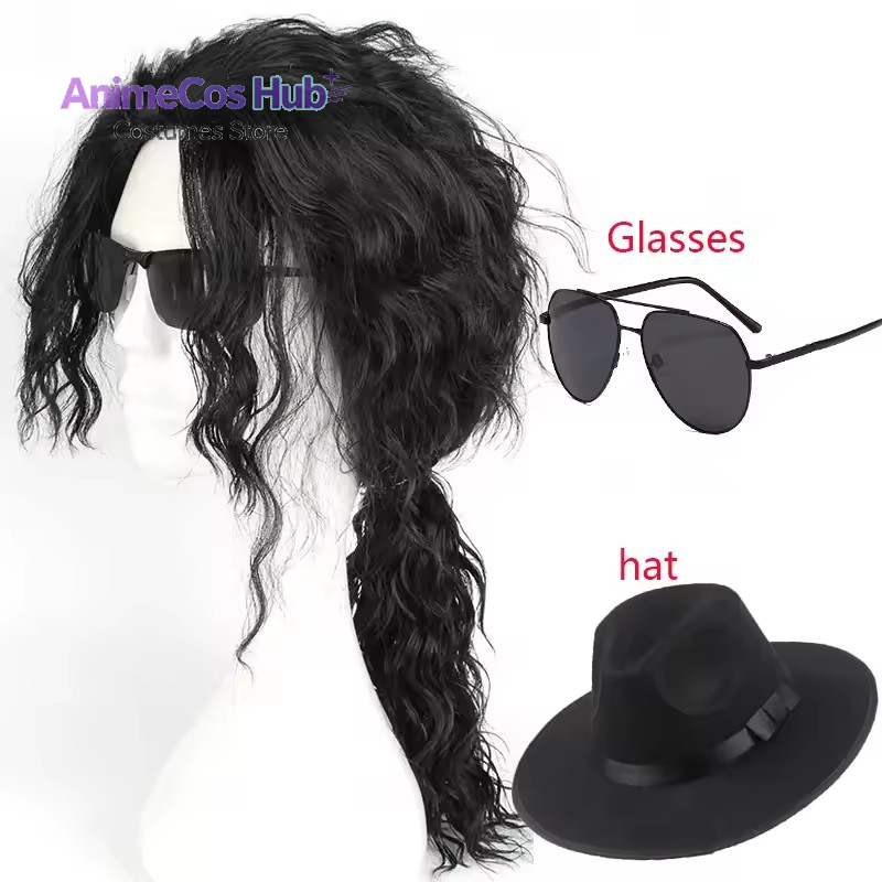Cosplay Anime Black Hair - Parrucca Nera per Cosplay di Michael