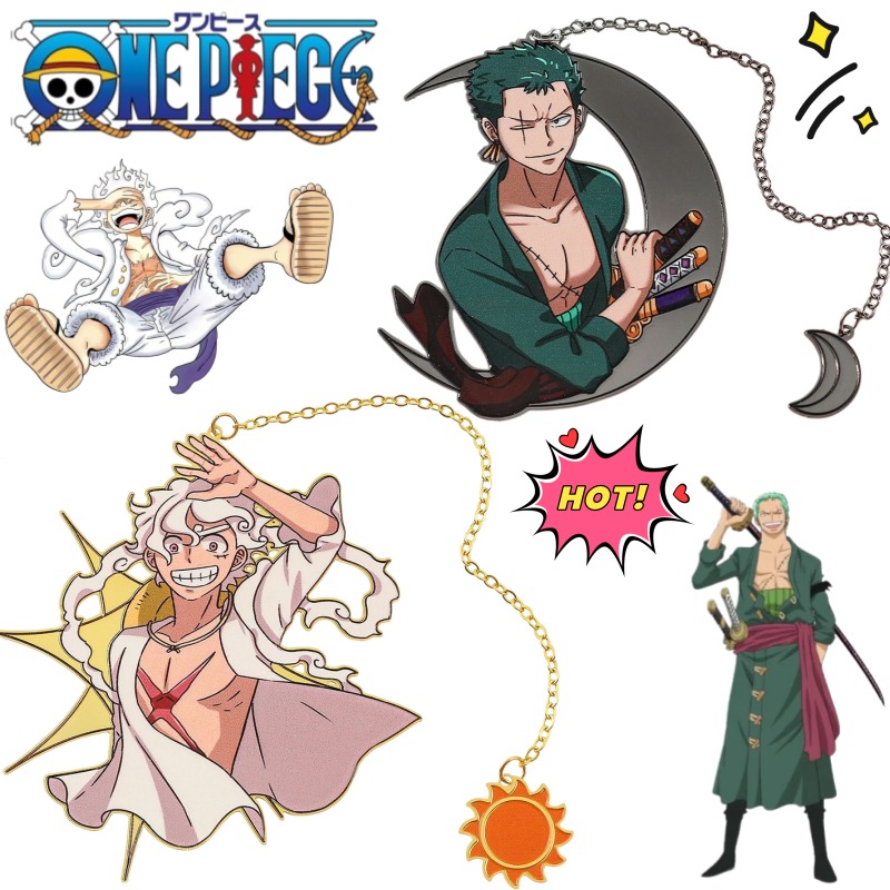 Cosplay Anime Zoro - Segnalibro in metallo creativo a forma
