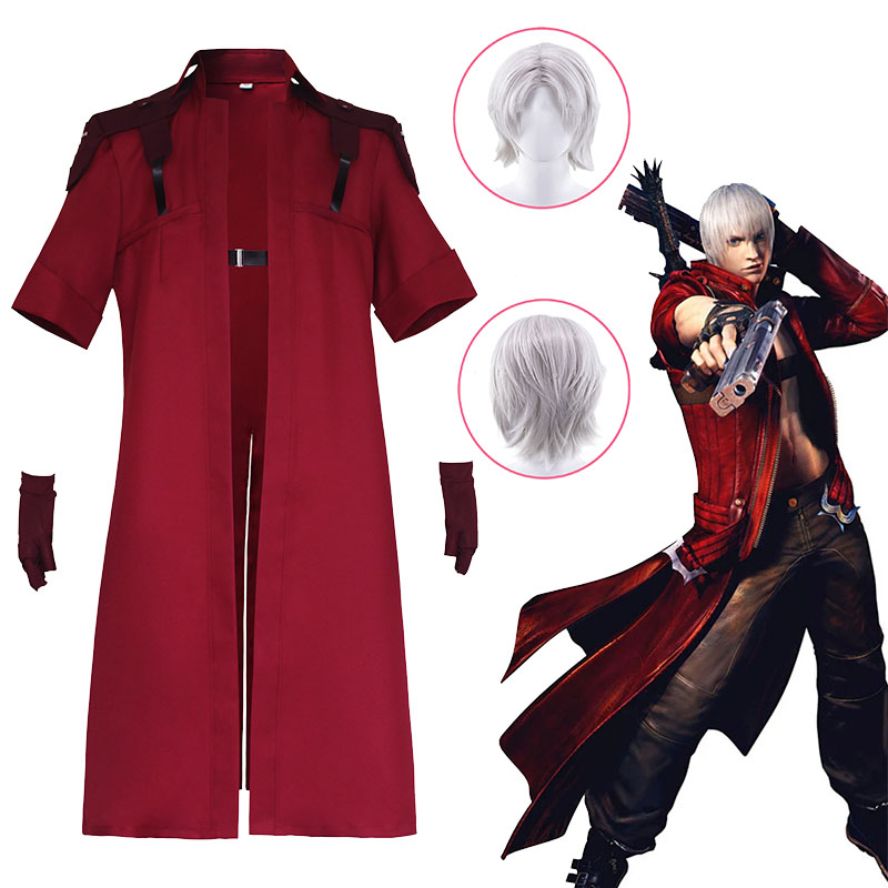 Anime Cosplay Red - Costume Cosplay Anime Game Devil May