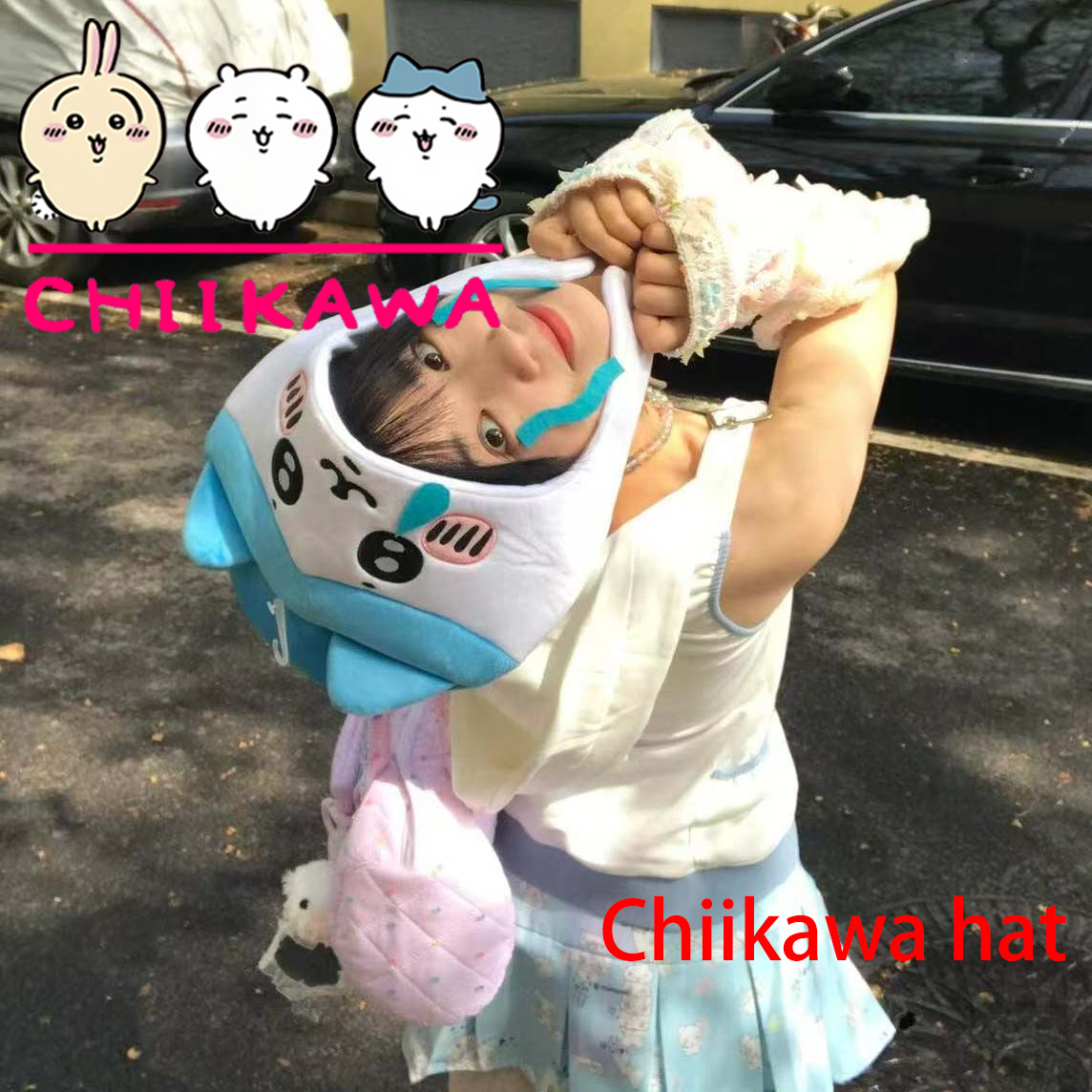 Chiikawa Hachiware Usagi Cappe - Anime Cosplay Girl Photo recensione e prezzo