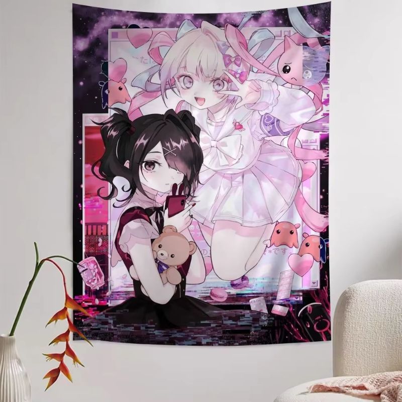 VIKAMA Tappeto da parete rosa  - Anime Cosplay Girl Photo recensione e prezzo