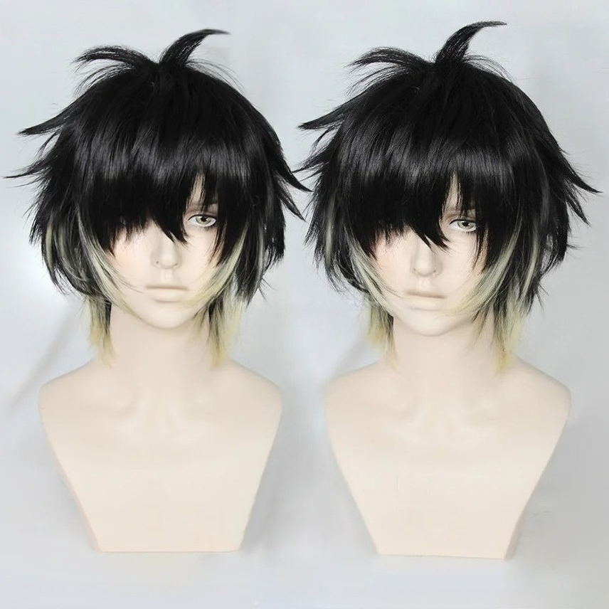 Anime Towa sintetico da uomo c - Cosplay Anime Black Hair recensione e prezzo