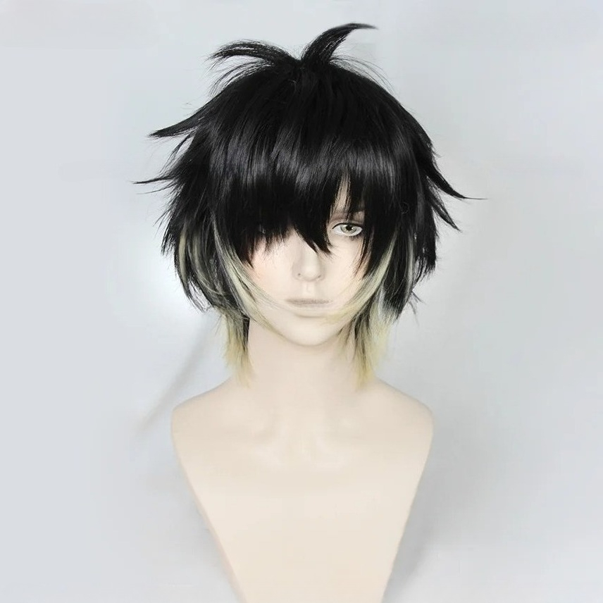 Anime Towa sintetico da uomo c - Cosplay Anime Black Hair recensione e prezzo