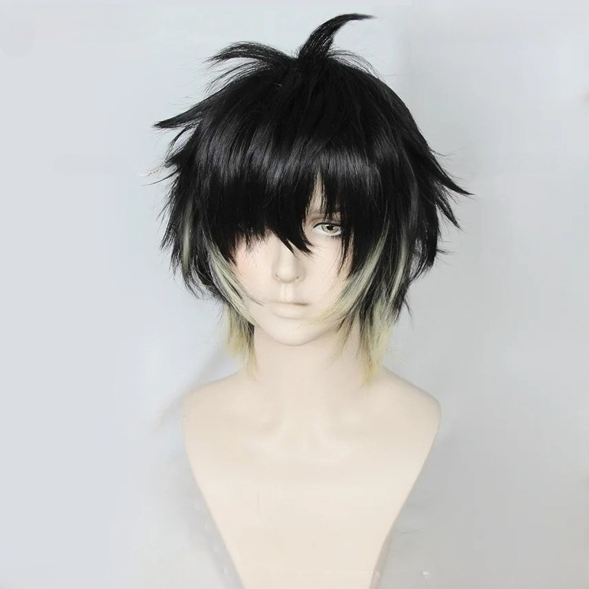 Anime Towa sintetico da uomo c - Cosplay Anime Black Hair recensione e prezzo
