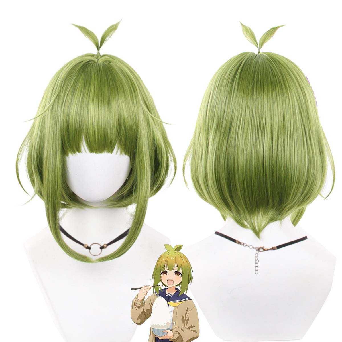 Parrucca corta verde chiaro st - Anime Cosplay Meme recensione e prezzo