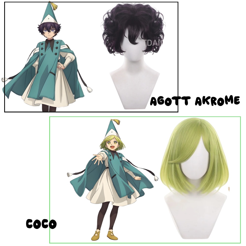 Parrucca Cosplay WITCH HAT ATE - Cosplay Anime Black Hair recensione e prezzo