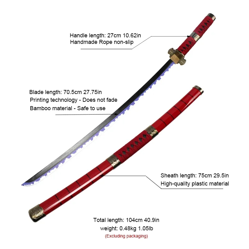 2026 Set di 3 Spade di Roronoa - Cosplay Anime Zoro recensione e prezzo